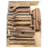 Group antique wood moulding planes