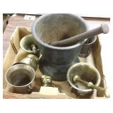 Group of mortar & pestles