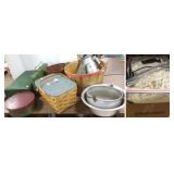 Group including camp stove, metalware, picnic