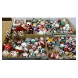 Group of vintage etc. glass Christmas ornaments