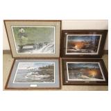 2 framed Redlin, 1-Bateman, & 1 Maas prints