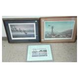 3 framed signed & numbered Kouba prints