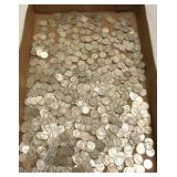 Group of 14 rolls of U.S. silver dimes- mercury &
