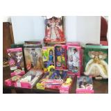 Group of approx. 20 Barbie & Ken etc. dolls M.I.B.