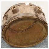 Large antique wooden water casket