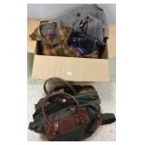 J.W. Hulme canvas bag & group of Pendleton etc.