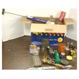 Group of advertising items- tins, ice cream