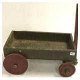 Folk Art small wood wagon