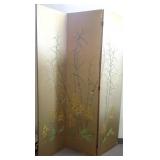 3 panel hand painted screen