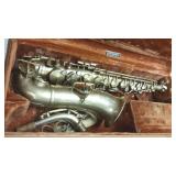 Vintage Conn saxophone in case