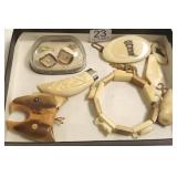 Group of scrimshaw etc. jewelry *MN Resident