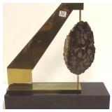 Modern brass & stone fixture