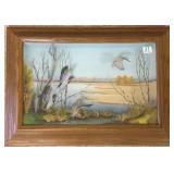 Signed R.S. Rodell finely carved waterfowl