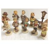 10 assorted Hummel figures (1 as is)