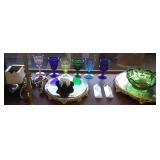 Group including art glass paperweights, some