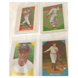 4 - 1960 Fleer baseball cards - #3, 28, 42 & 72 -