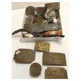 Group belt buckles, watch fobs, etc