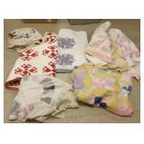 6 assorted patchwork quilts (some as seen)