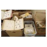 Large collection of postage stamps in albums, etc