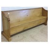 Antique pine bench