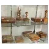 Large group of music boxes- Reuge, etc
