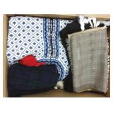 Group knit sweaters, scarves including Christian