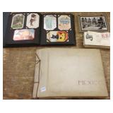 Postcard albums, Mexican trip scrapbook & 70 -