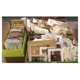 Large group of ephemera, trade cards, stereo views