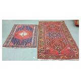 2 handmade oriental rugs approx 4