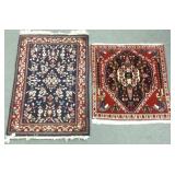 2 handmade oriental rugs approx 2