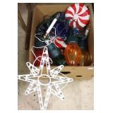 Group of assorted Christmas decor