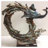 16" limited edition G. Armani peacock