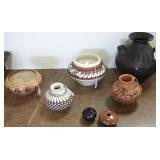 7 pieces of signed etc. Southwest pottery