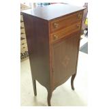 Antique mahogany music cabinet