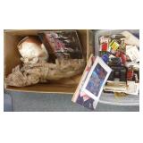 Group including wood carving, matches, viewmaster,