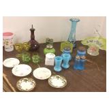 Group of small Victorian glass articles & some