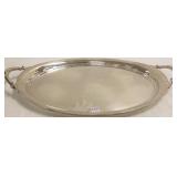 Large oval silverplate serving tray
