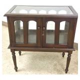 Beveled glass vitrine case