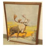 Framed signed Herman Rountree oil on board-