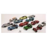 12 red line etc. Hot Wheels cars