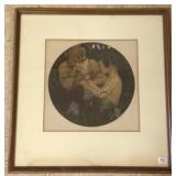 Art Nouveau litho 22 of 200 "Pan & Son" French