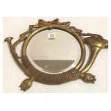 Bradley & Hubbard trumpet motif brass framed