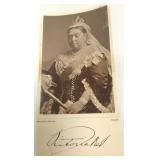 Signed Queen Victoria cabinet photo card