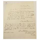 Letter signed by Neal Dow- General- Civil War-