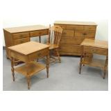 5 pieces Ethan Allen vintage furniture