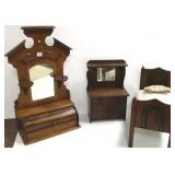 Victorian doll bed, Victorian doll dresser & doll