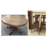 48" Hastings quarter sawn oak dining room table