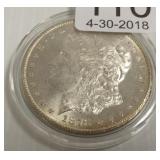 1878-cc Morgan silver dollar