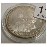 1885-cc Morgan silver dollar