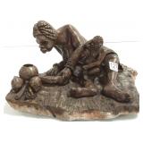 Approx. 12" Zimbabwe carved shona stone figural